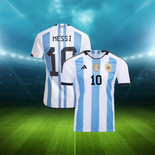 Argentina MESSI #10 World Cup Champion Edition Jersey Home 2022