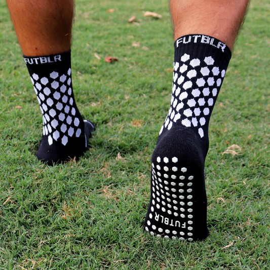 Black FUTBLR Grip Socks