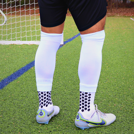 White Soccer Leg Sleeve