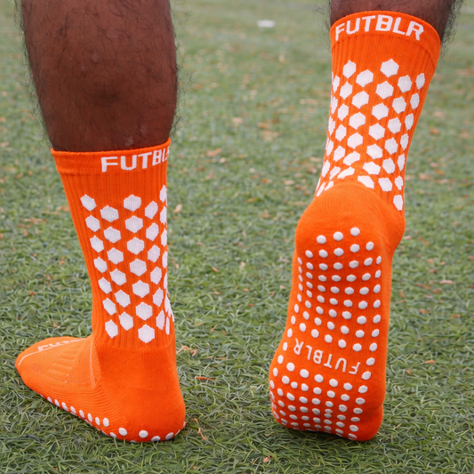 Orange Grip Socks